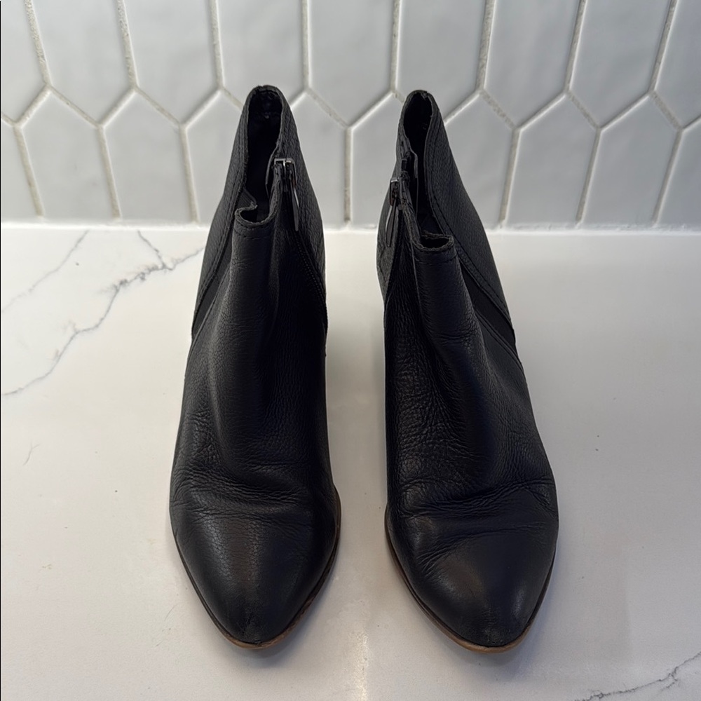 Franco Sarto Leather Ankle Booties - Picture 2 of 4